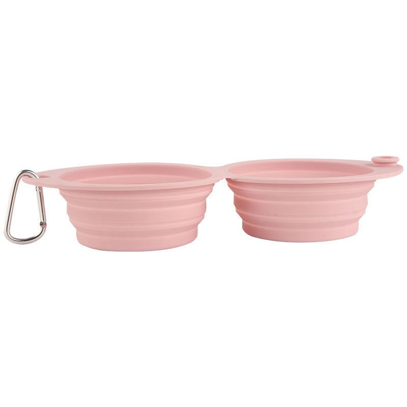 Portable Foldable Silicone Pet Feeding Bowl For Travel