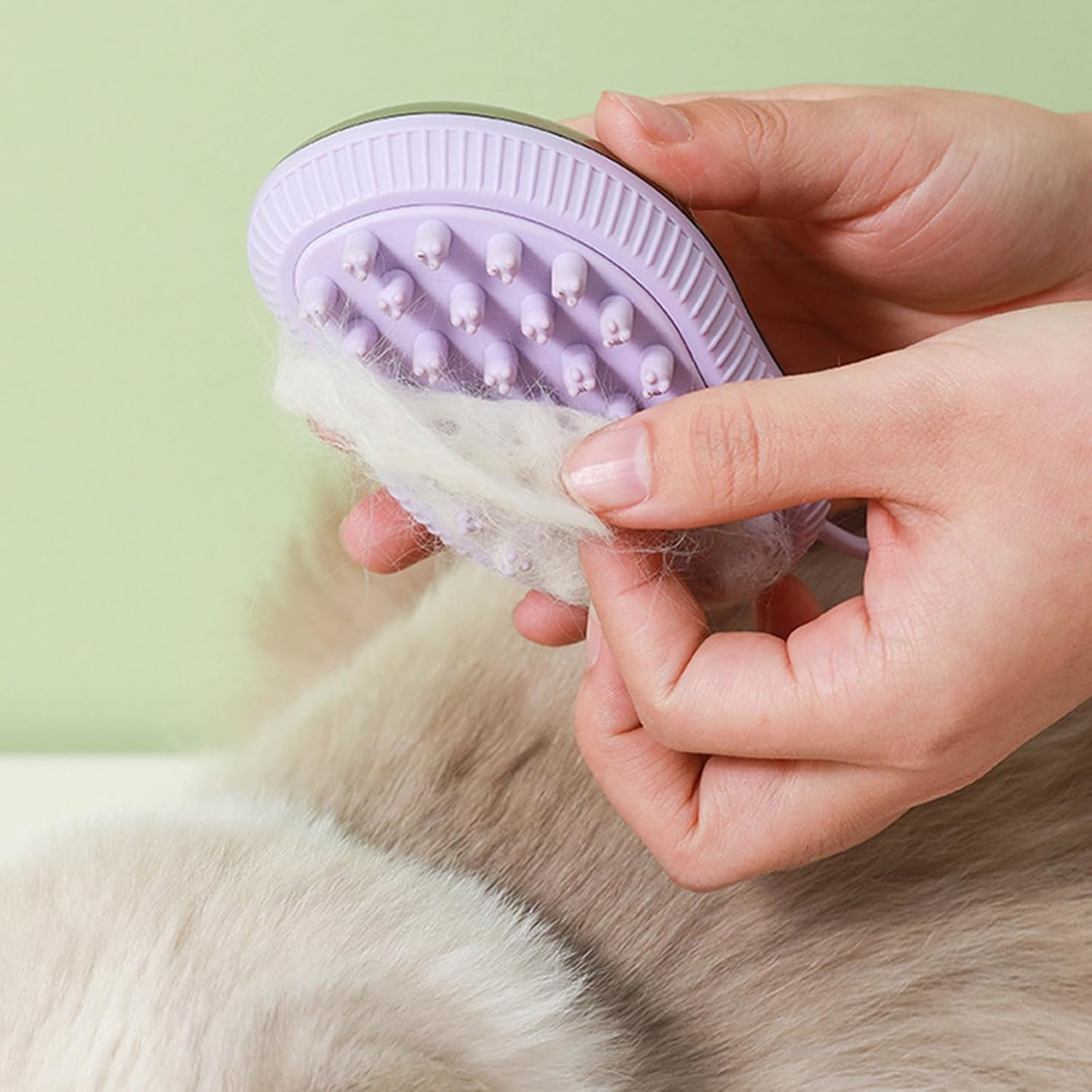 Silicone Pet Bath Brush Soap Dispenser Grooming Tool