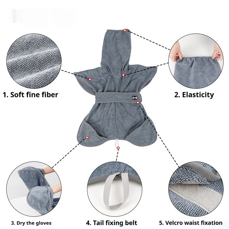 Super Absorbent Quick Dry Pet Bath Cotton Towel