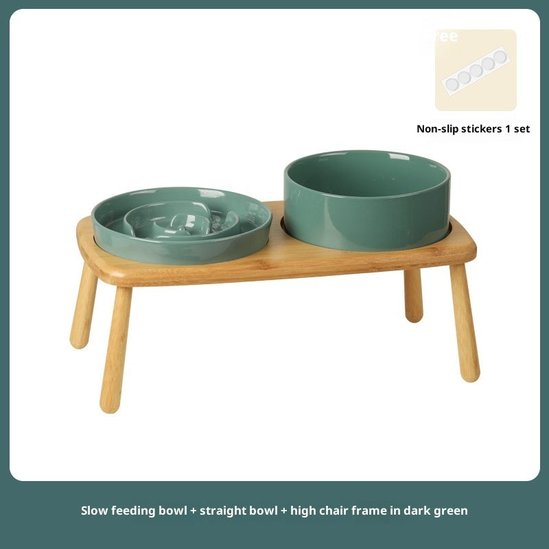 Ceramic Slow Feeding Pet Anti Choking Bowl