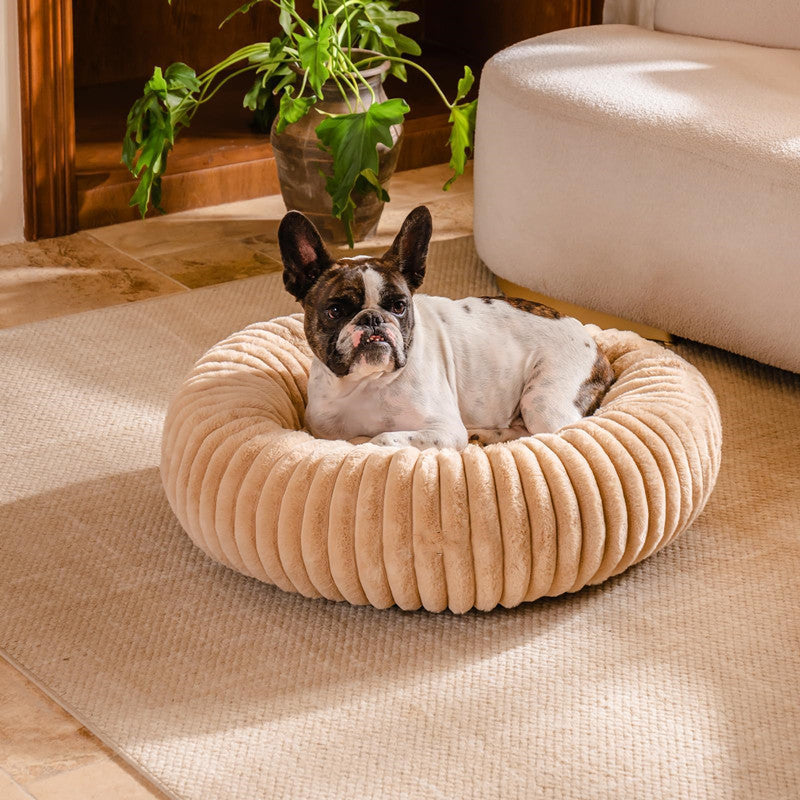 High Grammage Plush Round Winter Pet Sleeping Bed