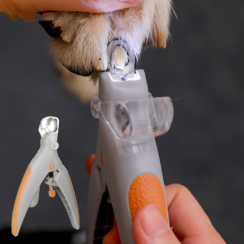 LED Pet Nail Clipper Scissors Safety Grooming Tool