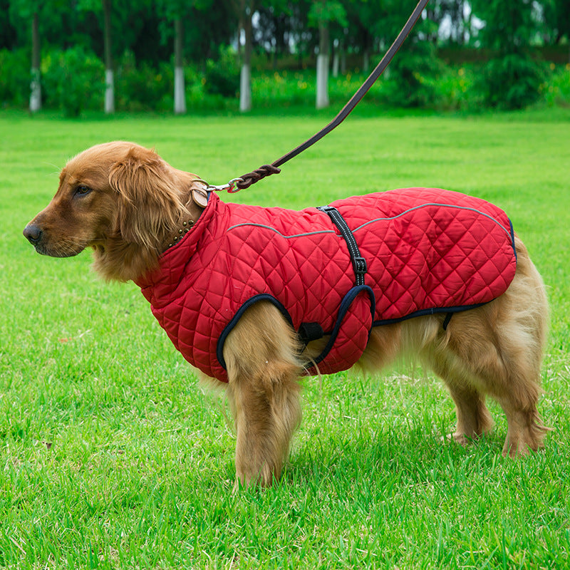 Adjustable Warm Cotton Pet Jacket Apparel