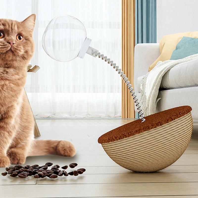 Automatic Balancing Pet Food Dispenser Interactive Puzzle Toy