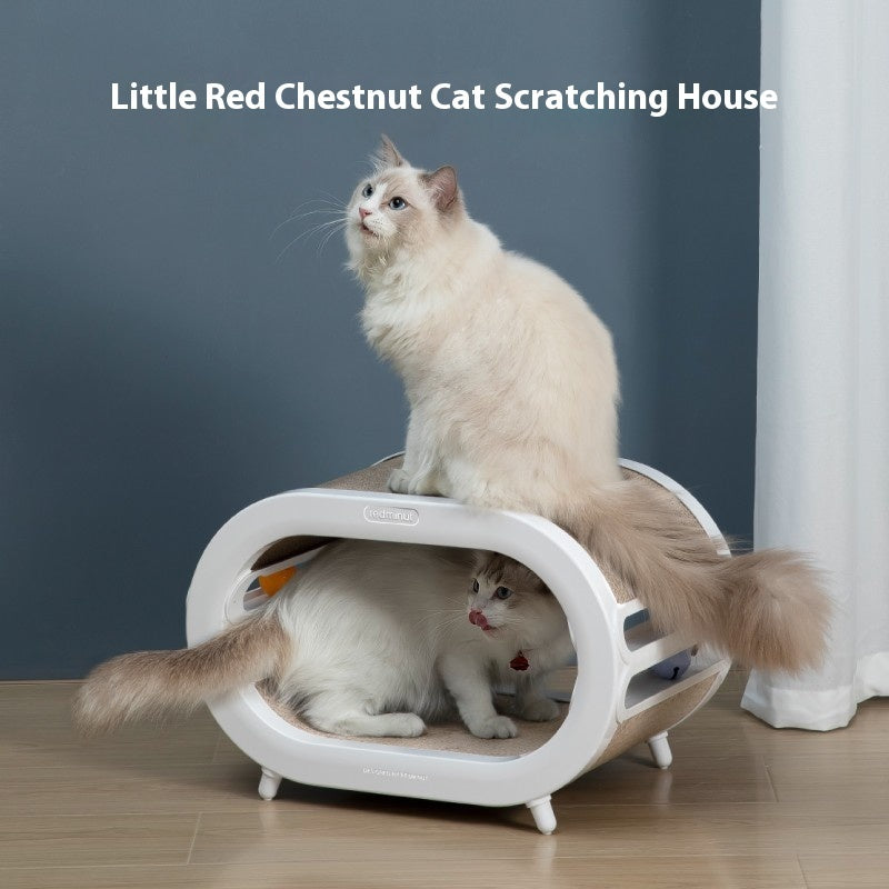Chamfer Design Pet Scratch Board Nest Villa Toy