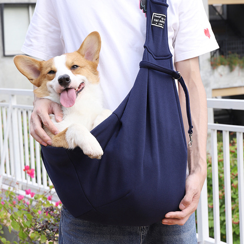 Comfortable Cotton Pet Carrier Shoulder Sling Travel Bag