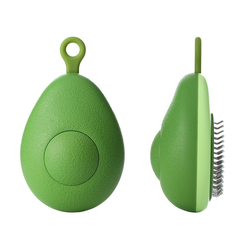 Avocado Shaped Pet Grooming Brush Hair Remover Tool