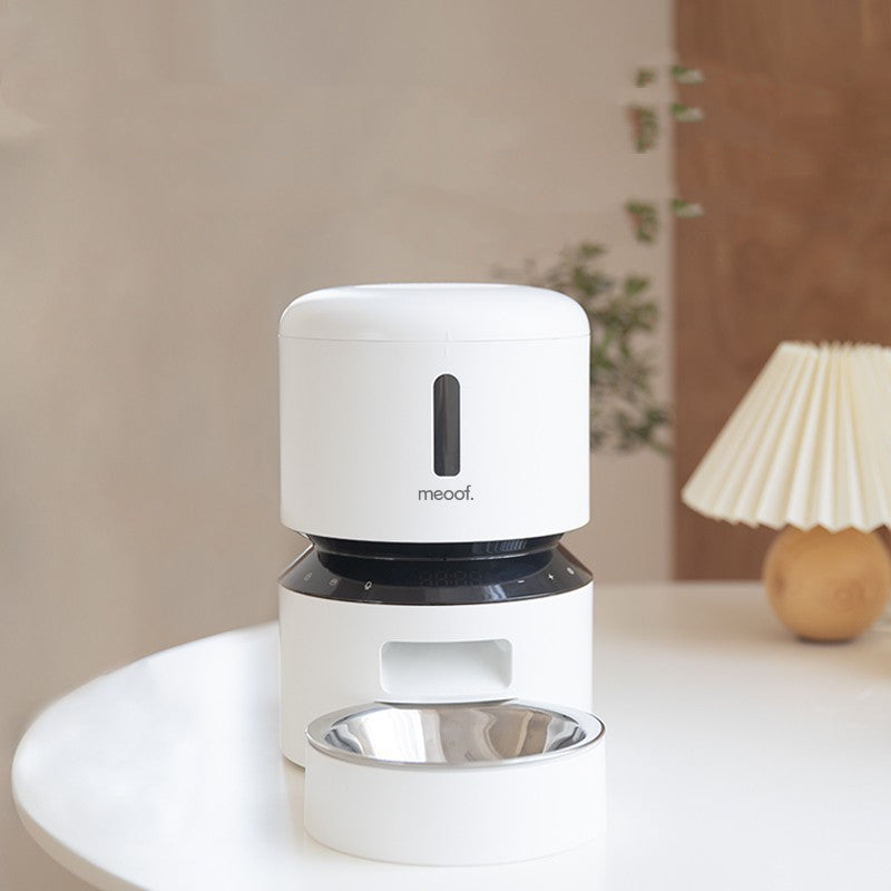 Capsule Automatic Pet Feeding Double Bowl