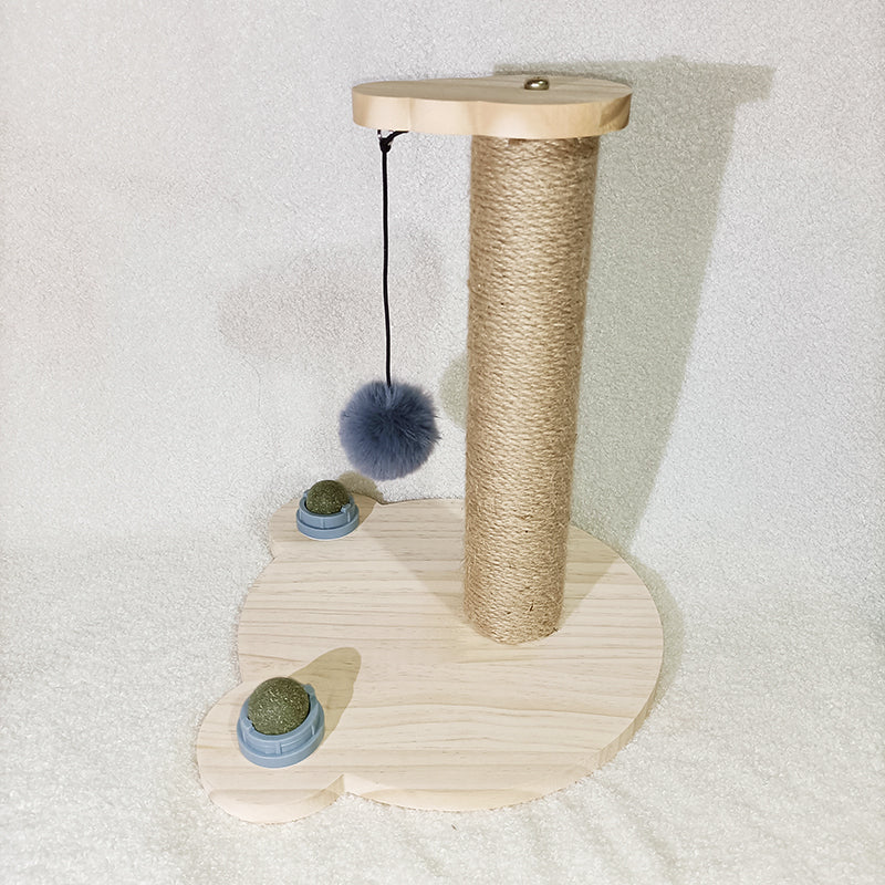 Solid Wood Pet Turntable Bite Resistant Interactive Toy