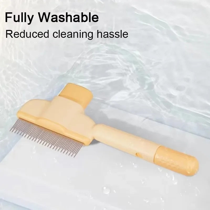 One Click Pet Grooming Brush Gentle Hair Removal Tool