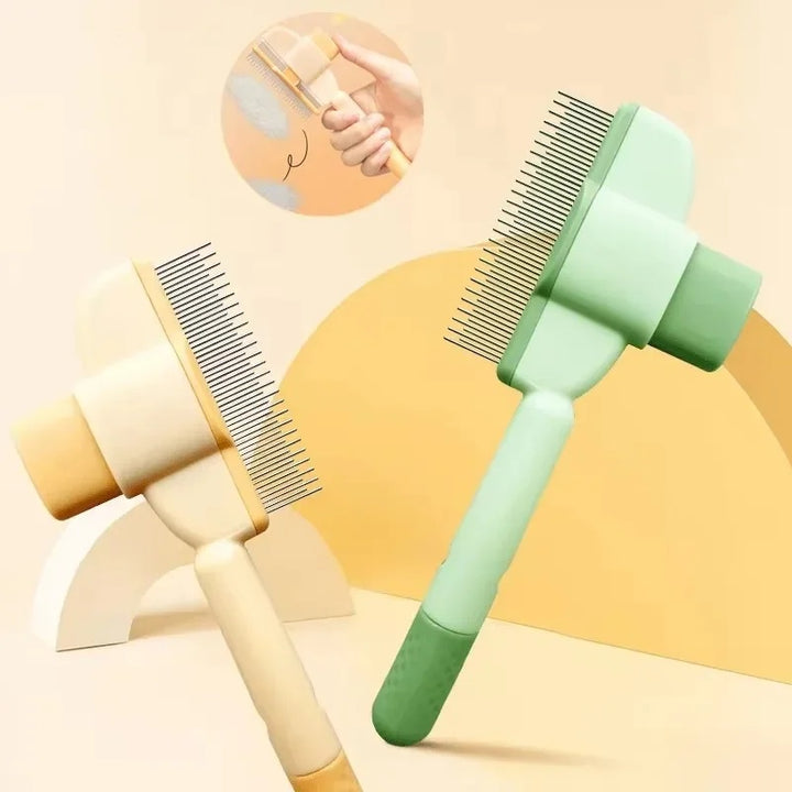 One Click Pet Grooming Brush Gentle Hair Removal Tool