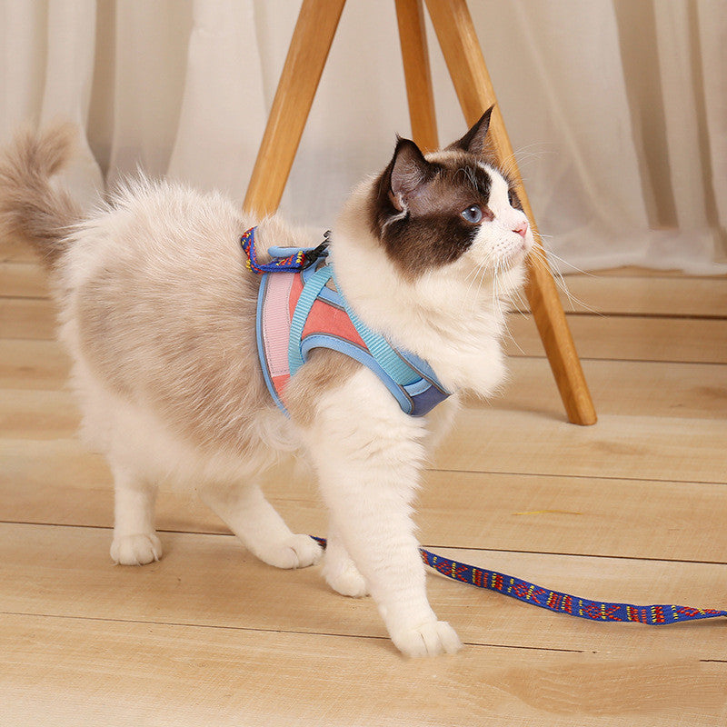 Anti Escape Reflective Pet Harness Leash Set