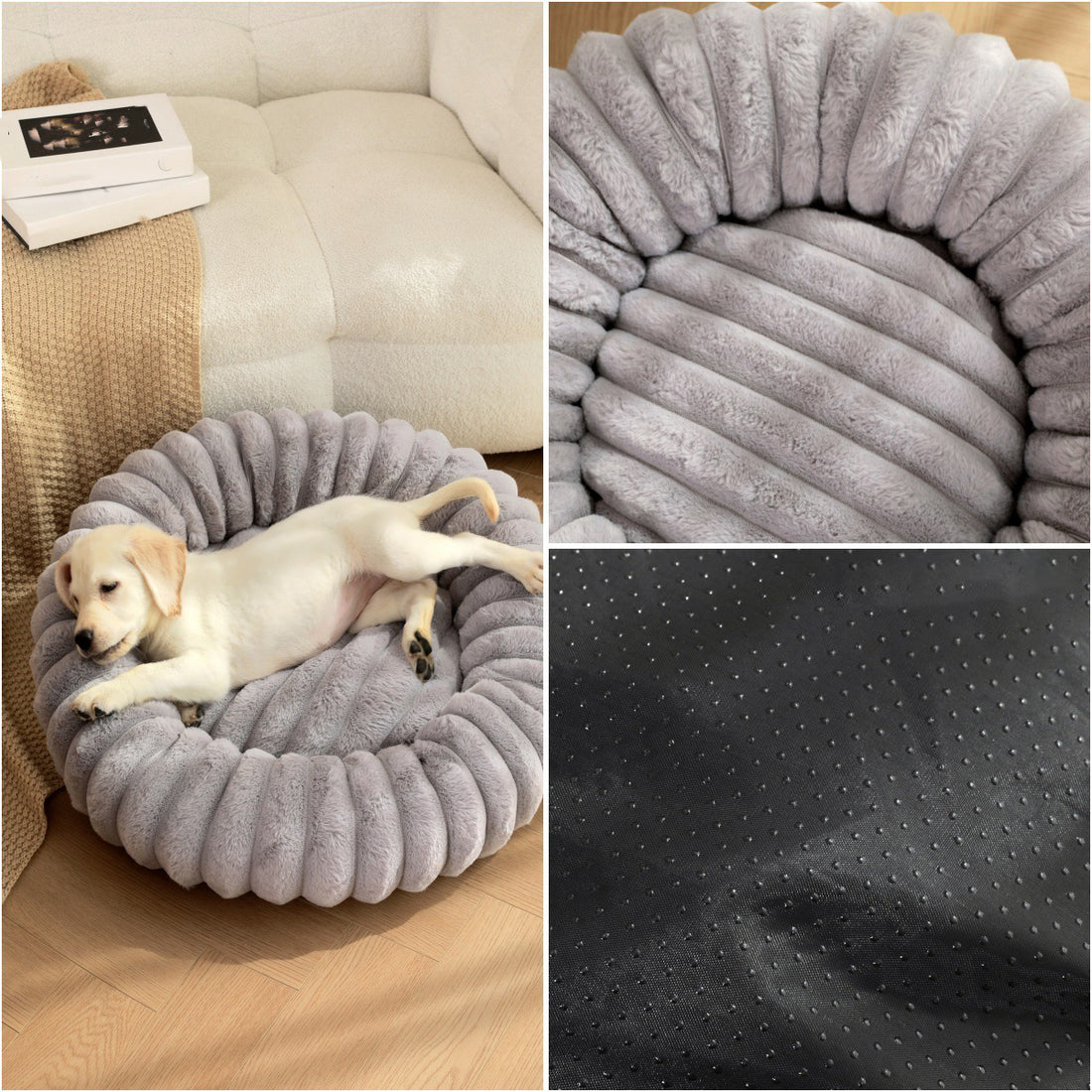 Plush Round Warm Pet Nest Winter Kennel Bed