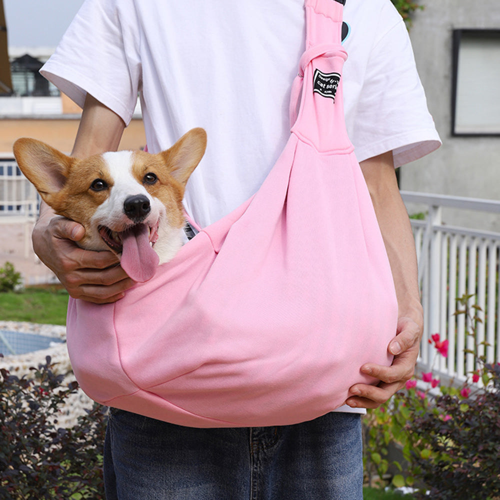 Comfortable Cotton Pet Carrier Shoulder Sling Travel Bag
