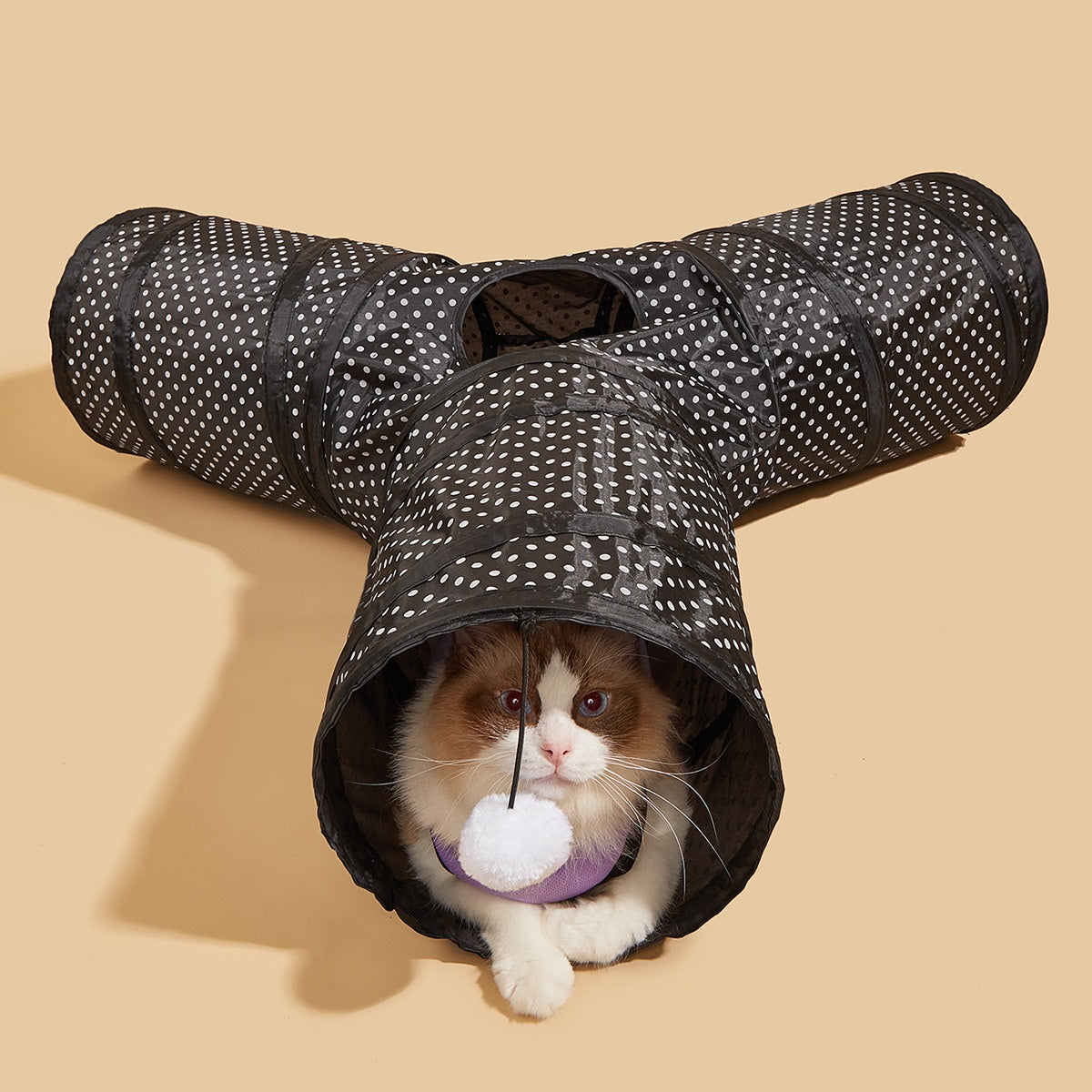 Foldable Pet Tunnel Channel Interactive Toy