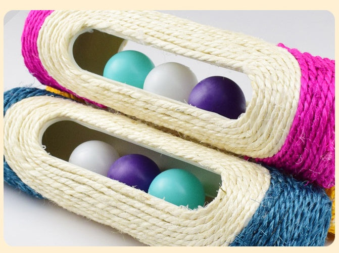 Three Piece Sisal Drum Pet Scratching Toy Set