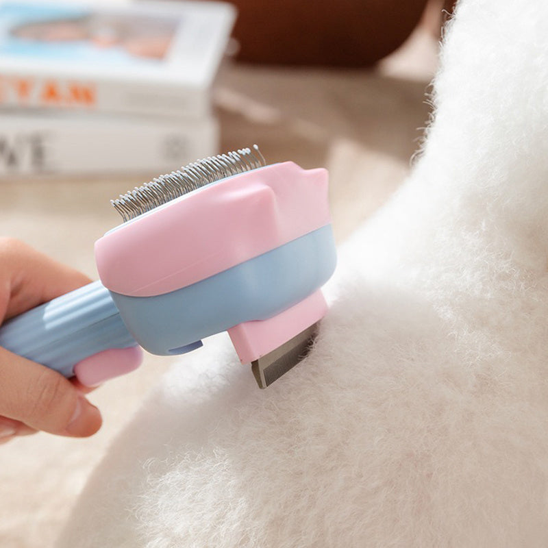 Pet Deshedding Grooming Brush And Dematting Comb For Long Hair