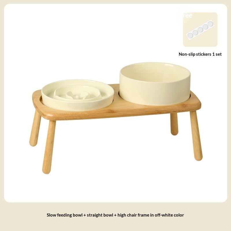 Ceramic Slow Feeding Pet Anti Choking Bowl