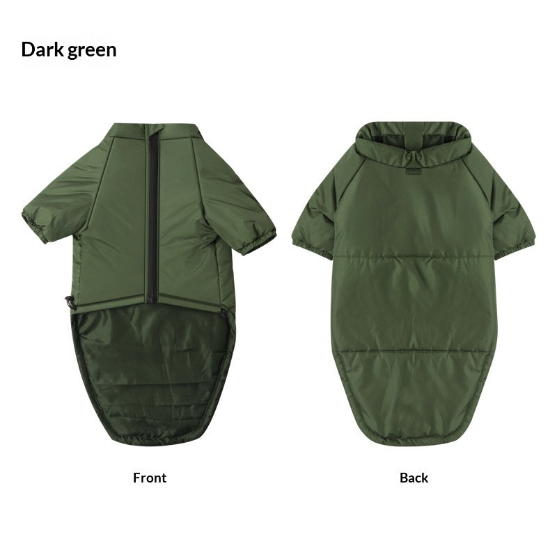 Cotton Pet Jacket Two Leg Warm Apparel