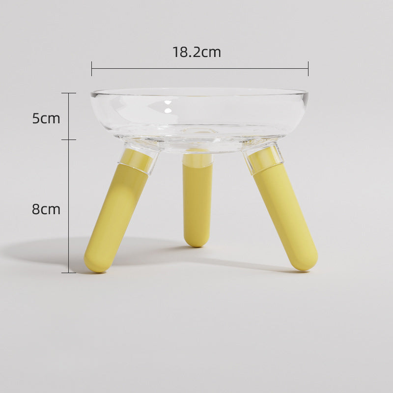 Anti Knock Transparent Pet Feeding And Water Bowl