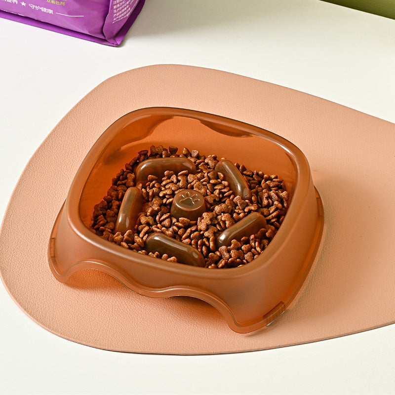 Anti Choking Slow Feed Pet Food Water Bowl