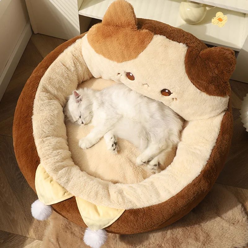 Winter Warm Round Pet Sofa Bed Cushion Nest