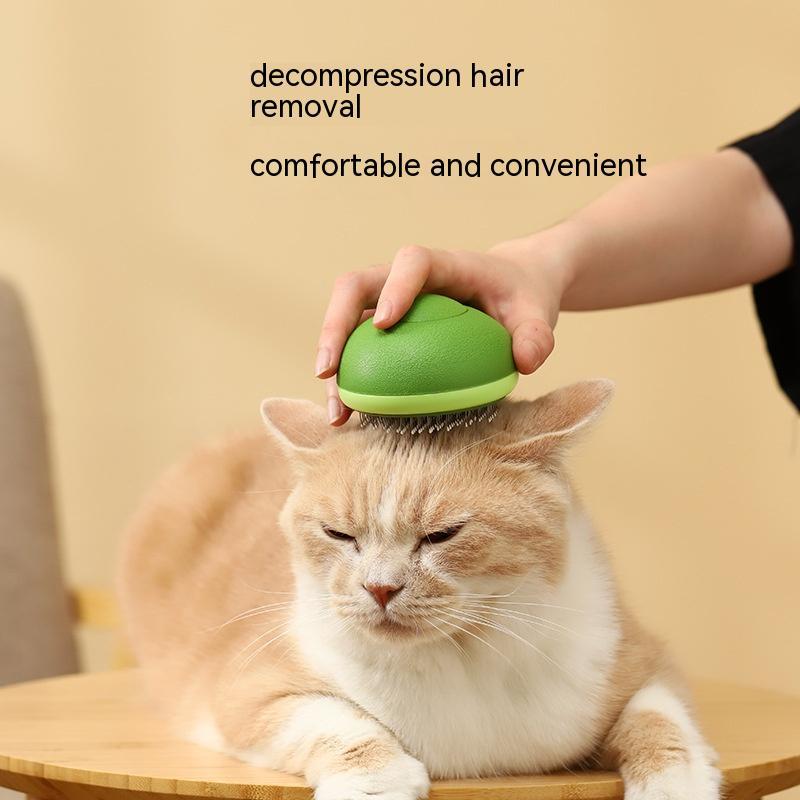Avocado Shaped Pet Grooming Brush Hair Remover Tool
