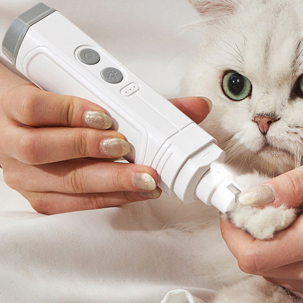 P3 Pet Nail Trimmer With Dual Light Automatic Grinder