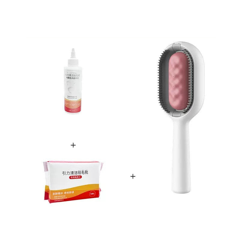 Pet Grooming Comb With Tank Hair Removal Brush Tool